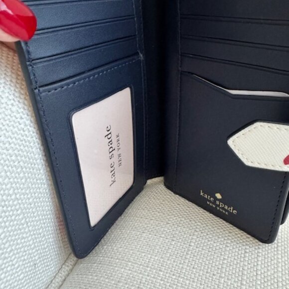 Kate Spade NWT 'Staci Tea Garden Toss' Medium Compact Wallet - Picture 4 of 7